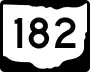 State Route 182 marker