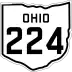 State Route 224 marker