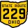 State Route 229 marker