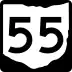 State Route 55 marker