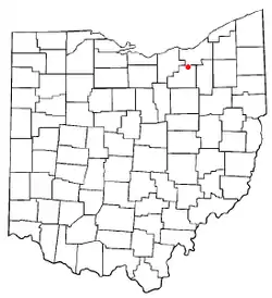 Location of Brunswick, Ohio