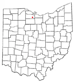 Location of Clyde, Ohio