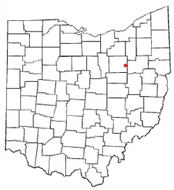 Location of Dalton, Ohio