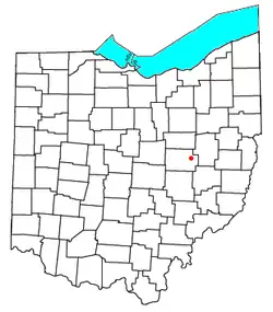 Location of Fresno, Ohio