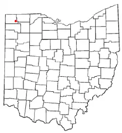 Location of Stryker, Ohio