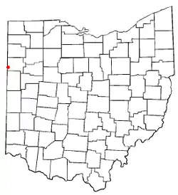 Location of Wren, Ohio