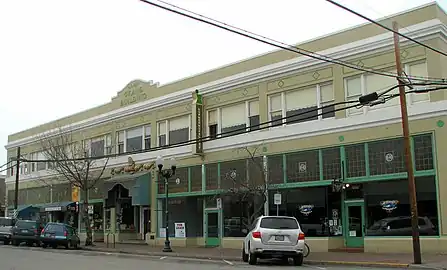 Building frontage in 2009