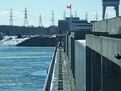 The 1045-MW R. H. Saunders Generating Station, on the Saint Lawrence River