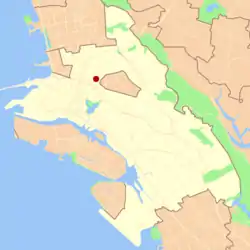 Location in Oakland