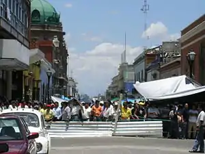 Image 34Protesters barricade the street on June 22 during the 2006 Oaxaca protests.