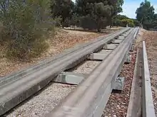 Image 222A section of track used for testing O-Bahn Busway buses (from Guided bus)