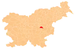 The location of the Municipality of Radeče