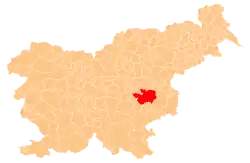 The location of the Municipality of Sevnica