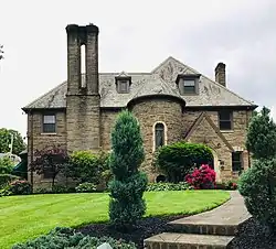 French Norman Revival Residential Home in Ridgewood Historic District