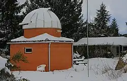 A winter view of the observatory