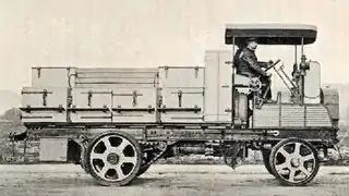 The artillery tractor carrying ammunition for the gun crew.