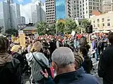 Occupy Pittsburgh protesters on October 15, 2011