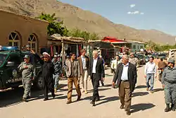 Officials visit Bazarak District in 2011