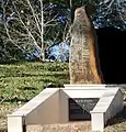 Ogham Stone Headstone in Glenwood