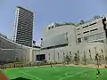 Sports ground located in the center of Ohashi Junction