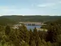 Oker Reservoir: view from Schulenberg to the Upper Harz