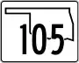 State Highway 105 marker