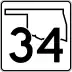 State Highway 34 marker