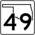 State Highway 49 marker