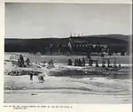 Old Faithful Inn from Beehive Geyser, 1904 by Frank Jay Haynes