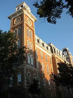 Image 41University of Arkansas, founded by the General Assembly in 1868, is one of many public universities in the state. (from History of Arkansas)