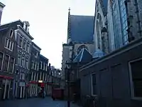 Prostitutes' windows on the Oudekerksplein behind the Oude Kerk.