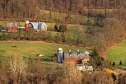 Pequest River Valley farms in Independence Township, April 2013