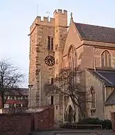 Close up of the Medieval west tower