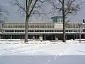 Olin Library in the snow