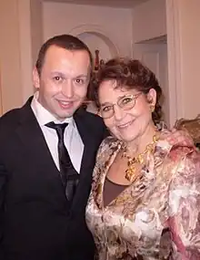 With Olivera Miljaković