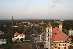 Ollur town seen from a residential building