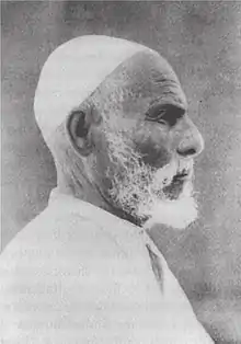 Image 4Omar Mukhtar was the leader of Libyan resistance in Cyrenaica against the Italian colonization. (from History of Libya)