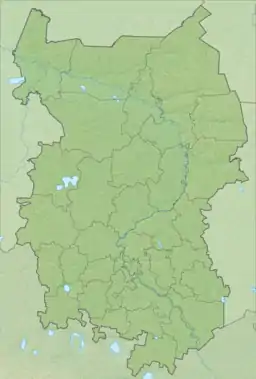 Location of the lake group in Russia.