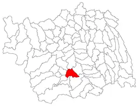 Location in Bacău County