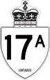 Highway 17A marker