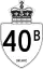 Highway 40B marker