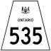 Highway 535 marker