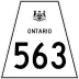 Highway 563 marker