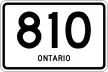 Highway 810 marker