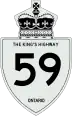 King's Highway 59 marker