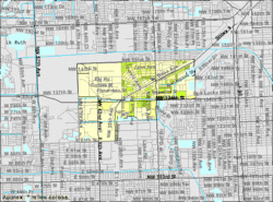 U.S. Census Bureau map showing city limits