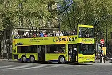 Image 160A modern purpose-built open top sightseeing bus in France (from Open top bus)