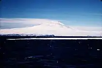 Mount Erebus in December 1955