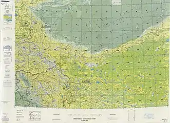 From the Operational Navigation Chart; map including Shule (labeled as SHULE (SU-LE) (walled)) (DMA, 1980)