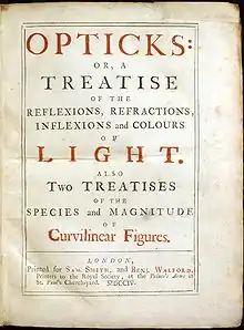 Image 11Newton's Opticks or a treatise of the reflections, refractions, inflections and colours of light (from Scientific Revolution)